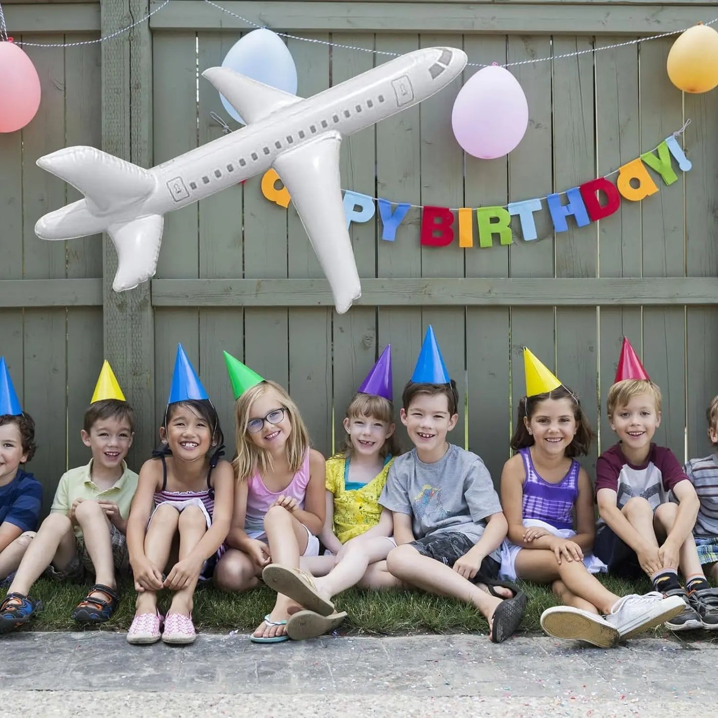 Jouets gonflables pour enfants, avion géant en PVC, décoration gonflable pour fête aquatique intérieure et extérieure, cadeau d'anniversaire, modèle d'avion pour enfants