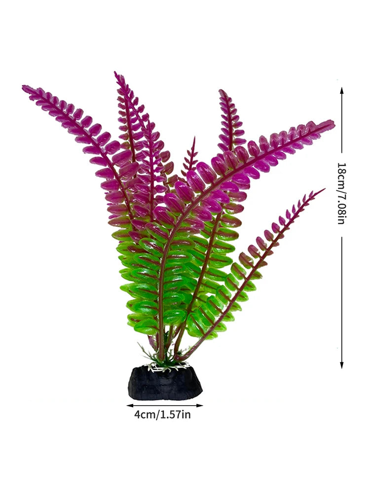 1PC Plastic Simulated Aquatic Plants For Fish Tank Landscaping, Aquarium Decoration, Seagrass Ornaments