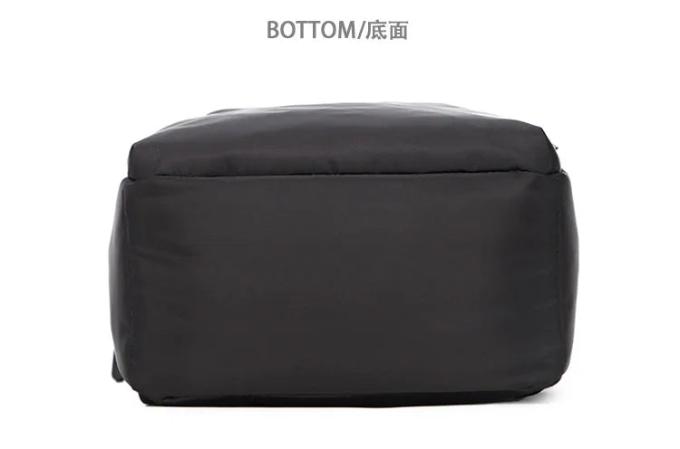 Mini sac à dos en toile pour homme, tendance, noir, cartable, petit sac japonais, sac de voyage, étanche