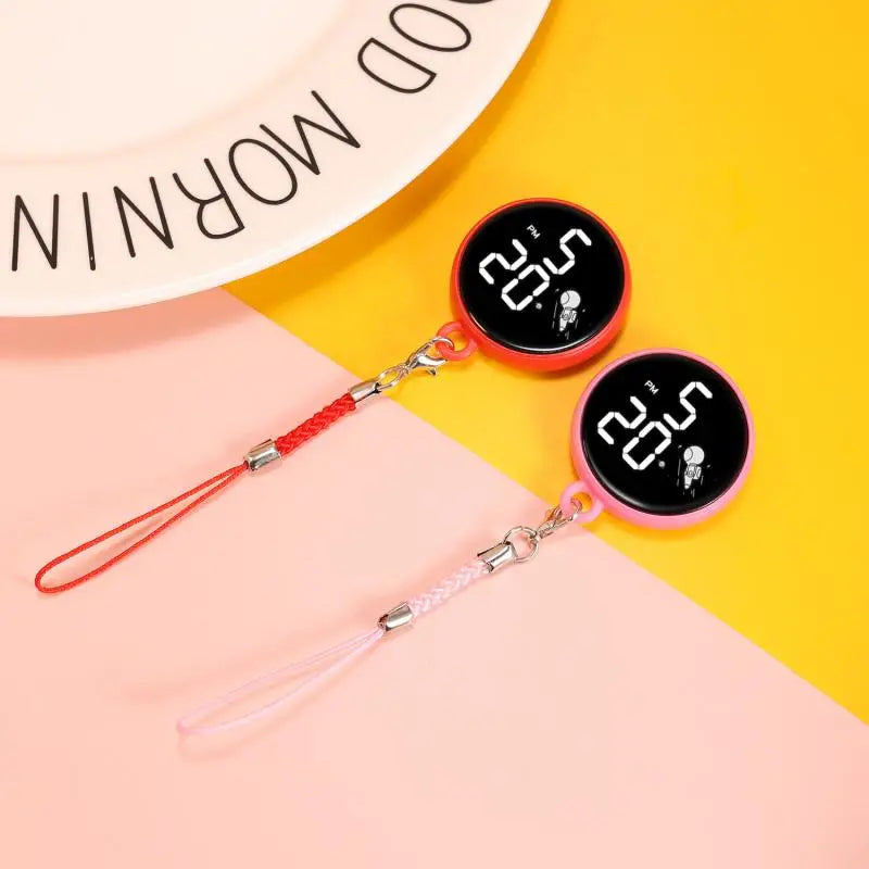 Montre LED créative à pendentif, montre électronique tactile simple pour écoliers du primaire