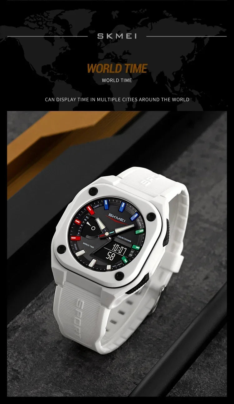 Montre SKMEI 2328 pour homme, accessoire de sport, étanche, réveil, numérique, électronique