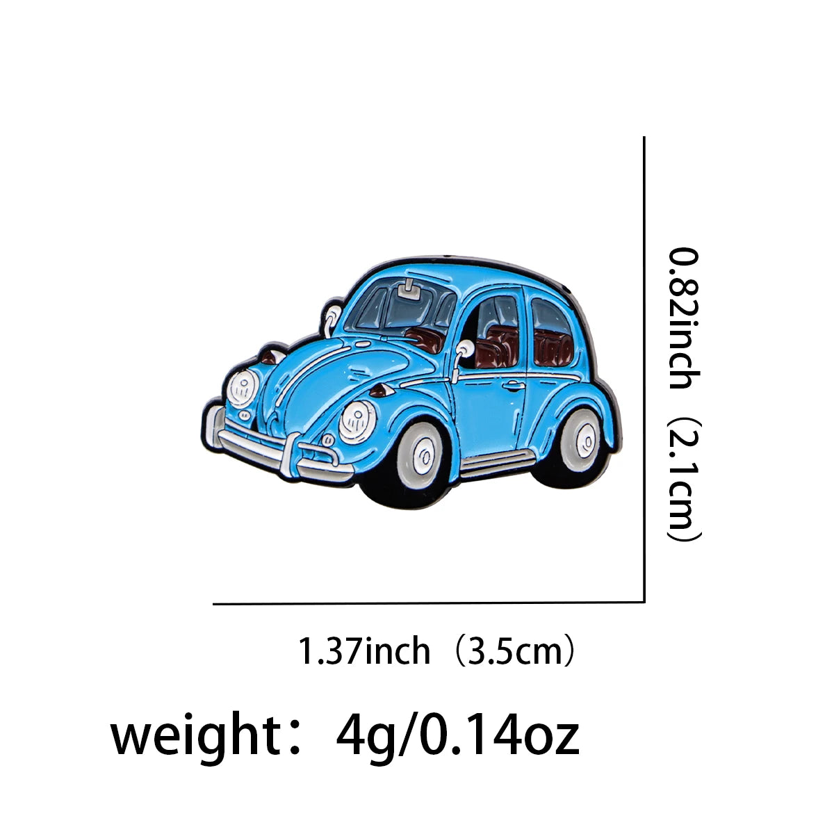 Broche en émail pour homme, motif voiture rétro coloré, pour vêtements, épingles à revers pour sacs à dos, badges, bijoux tendance