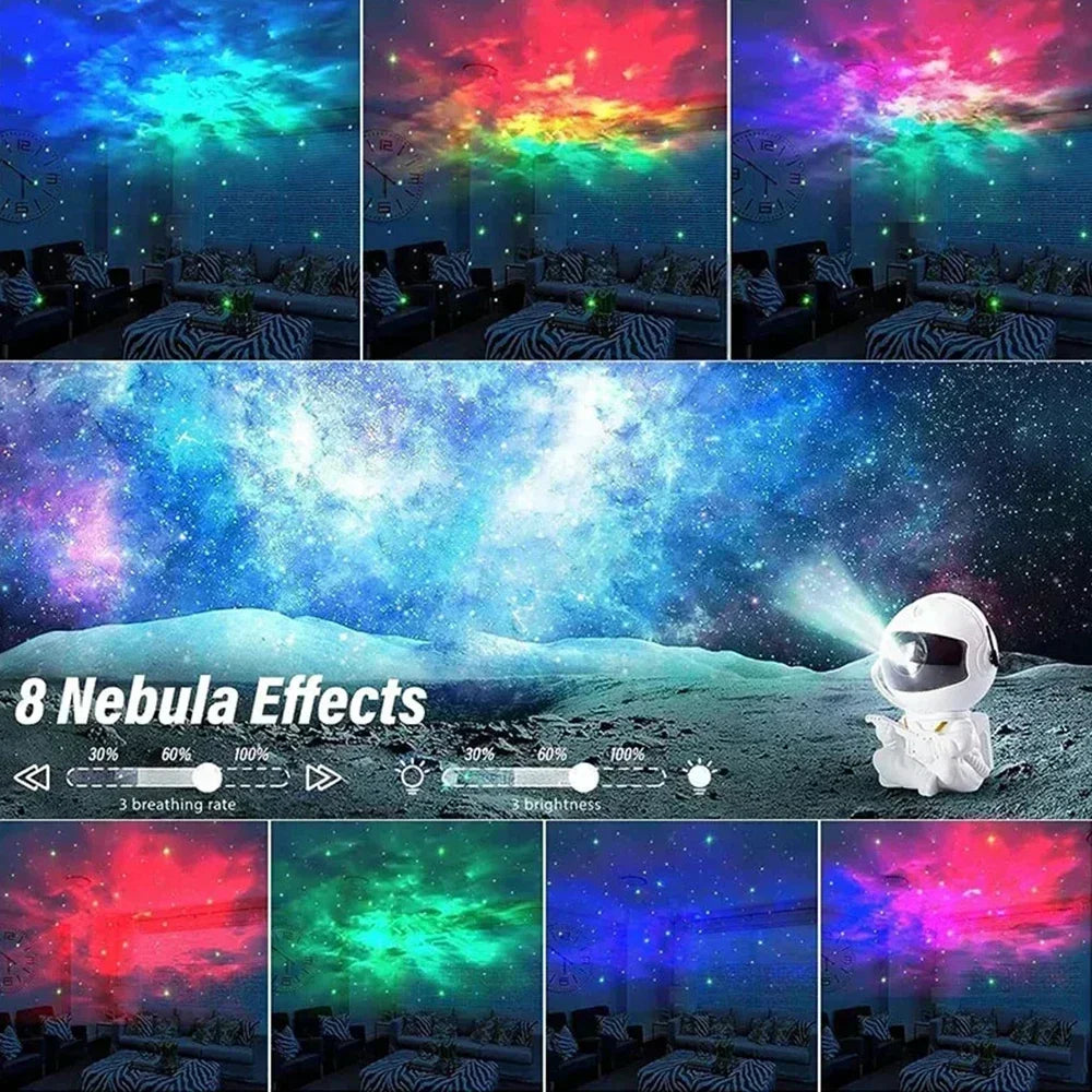 Projecteur d'étoiles Galaxy Night Light Astronaut Space Projector Starry Nebuleuse Plafonnier LED Lampe pour Chambre Maison Décorative enfants cadeau