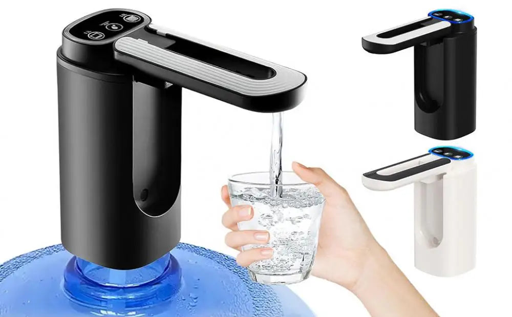 Distributeur d'eau automatique à pompe pour bouteille, chargement USB, distributeur d'eau électrique portable, pompe pour usage domestique et extérieur, pour bouteille de 2 à 5 gallons