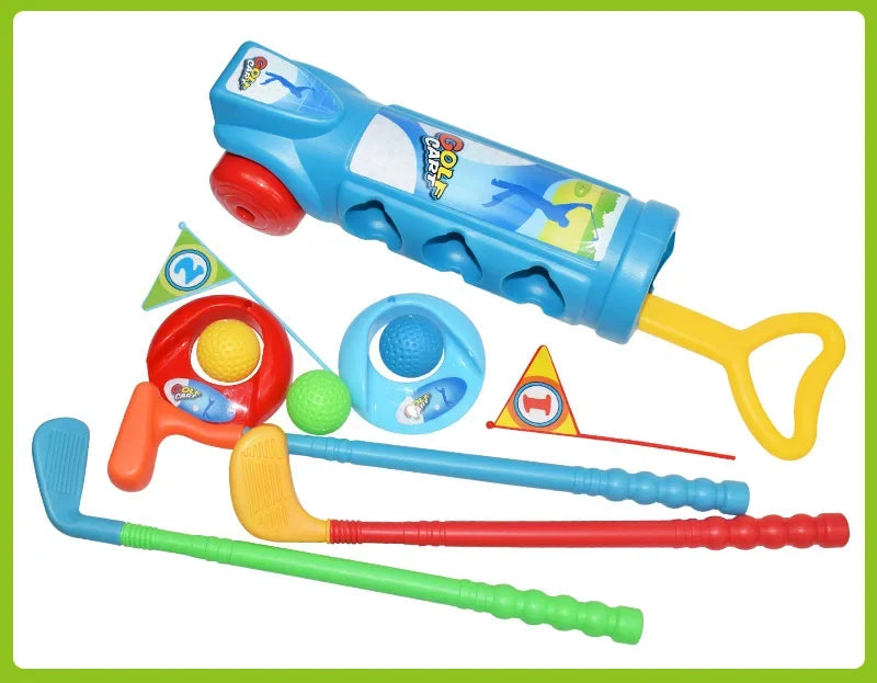 Ensemble de clubs de golf pour enfants, jouets de sport d'intérieur et d'extérieur rétractables, jeux de golf pour parents et enfants, jouets interactifs d'extérieur