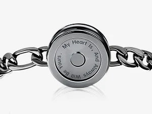 Totwoo Long Distance Relationship Touch Bracelets Couple Birthday Gift Smart Bluetooth Jewelry with App Support iOS Android