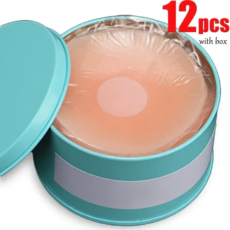 2-24PCS Invisible Self Adhesive Chest Paste Reusable Sticker Breast Petal Strapless Lift Up Bra Pad Silicone Petal Nipple Cover