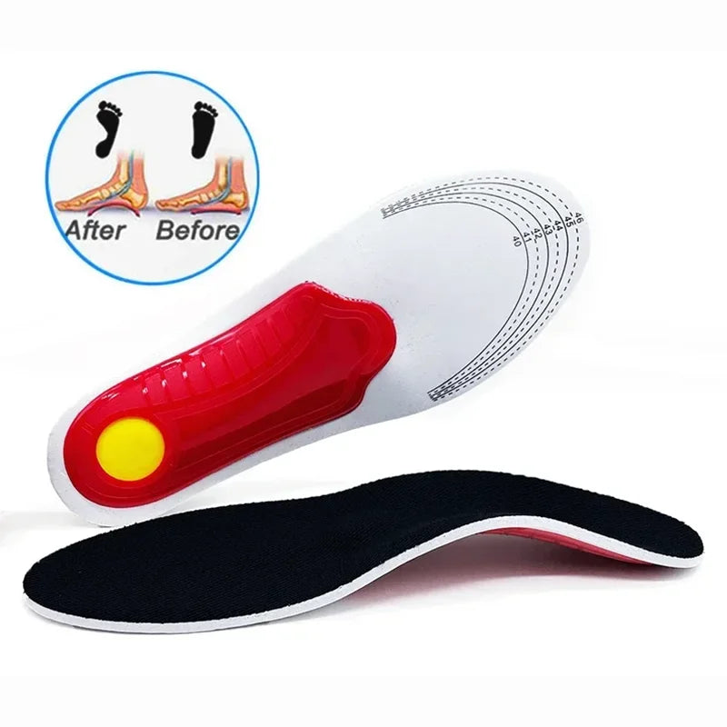 Semelles orthopédiques pour pieds plats, soutien de la voûte plantaire, soulage la pression du mouvement de l'air, amortit le coussin et rembourre la semelle intérieure