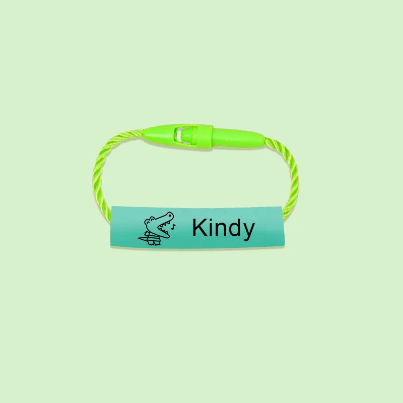 24pcs Baby Shoes Schoolbag Cup Clothes Name Sticker Waterproof Tag Rope Baby Name Ring Children Customized Name Label Pendant