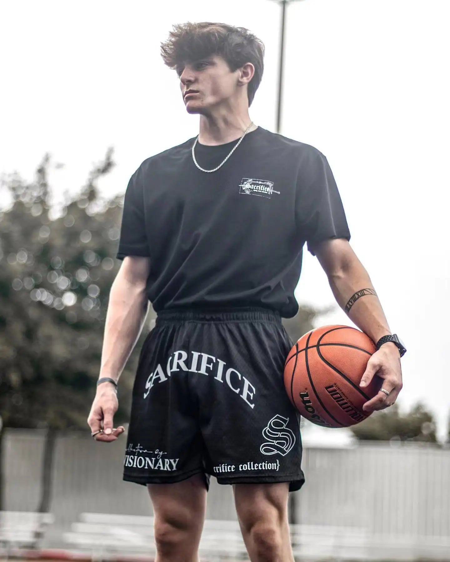 American Style Fashion Trend Men's Clothing Sports Fitness Men's Shorts Quick Drying Breathable Mesh Basketball Training Shorts