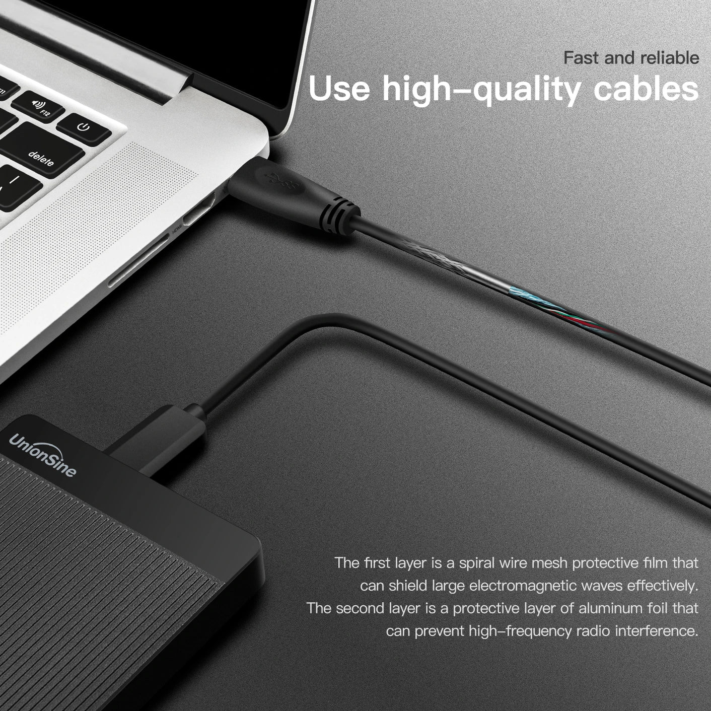UnionSine Hdd External 2.5" Portable External Hard Drive disk 1tb/320gb/500gb/750gb Compatible for PC Desktop MacBook Computer