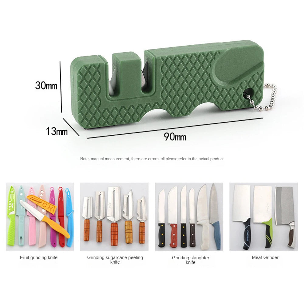 Knife Sharpener Pocket Ceramic Sharpen Diamond Tool Scissor Sharpen Gears Fish Hook Carbide Knife Whetstone Outdoor Multi Tools