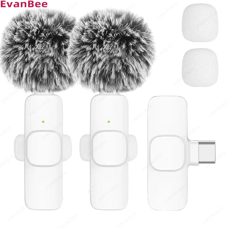 Nouveau microphone cravate sans fil, mini microphone portable pour enregistrement audio et vidéo, pour iPhone, Android, PC, appareil photo, jeux en direct, téléphone