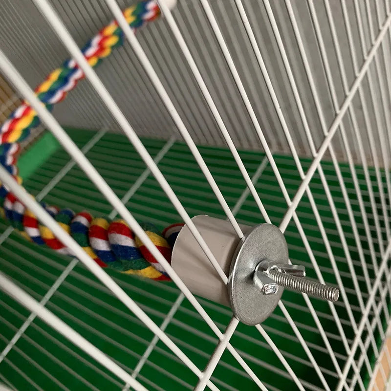 Parrot Rope Hanging Braided Budgie Chew Rope Bird Cage Cockatiel Toy Pet Stand Training Accessories Swing Supplies Parrot Swings