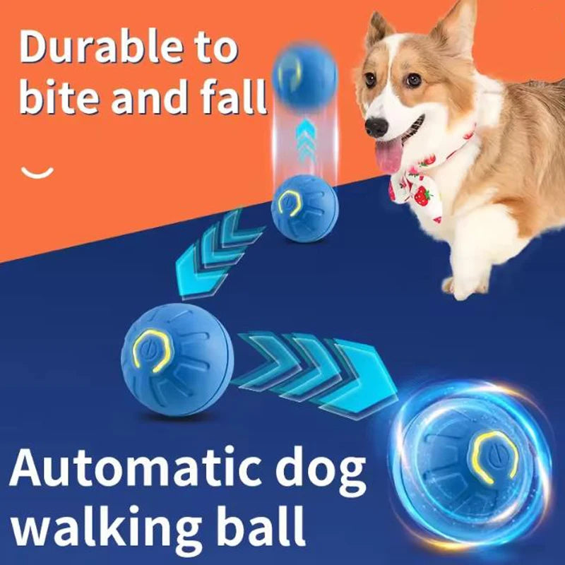 Jouet intelligent pour animaux de compagnie, balle électronique interactive pour animaux de compagnie, balle mobile USB, chiot, rebond automatique, cadeau, produits pour chats.