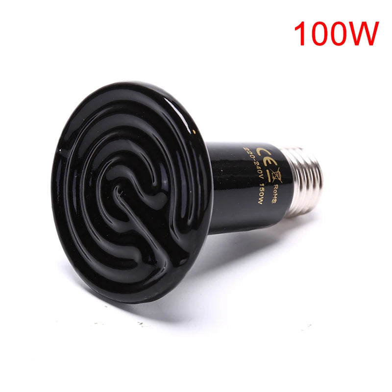 Pet Reptile Far Infrared Ceramic Heating Lamp Heat Emitter Light Bulb