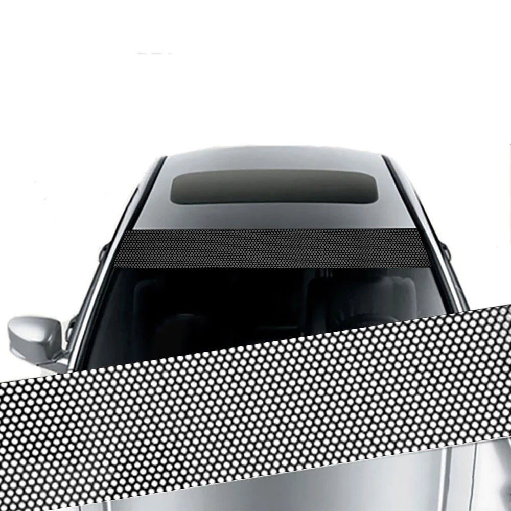 Car Front Windshield Sunshade Stickers 3D Vinyl Film Sunshade Decorative Stickers for Auto Front Windshield Decorative Sticker