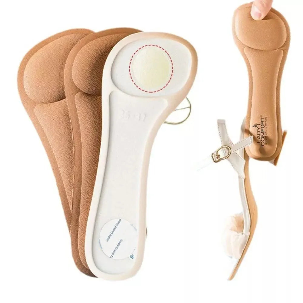 Semelles intérieures auto-adhésives souples pour talons hauts pour femmes, antidérapantes, autocollantes pour talons hauts