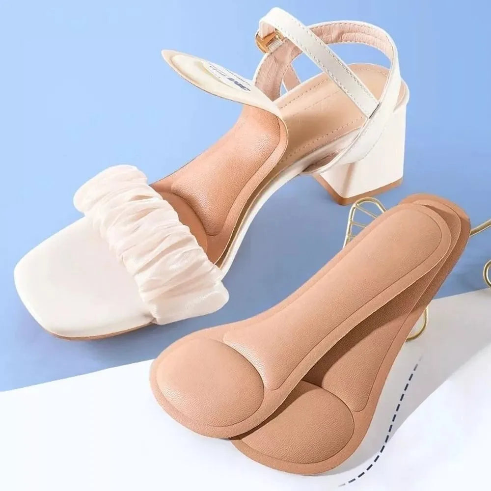 Semelles intérieures auto-adhésives souples pour talons hauts pour femmes, antidérapantes, autocollantes pour talons hauts