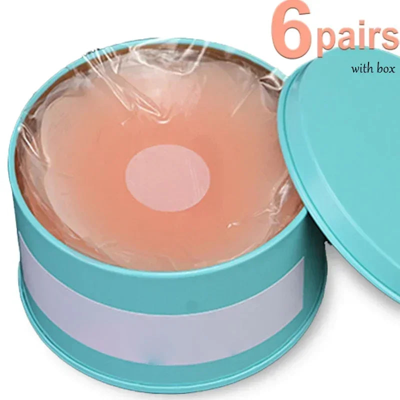 2-24PCS Invisible Self Adhesive Chest Paste Reusable Sticker Breast Petal Strapless Lift Up Bra Pad Silicone Petal Nipple Cover