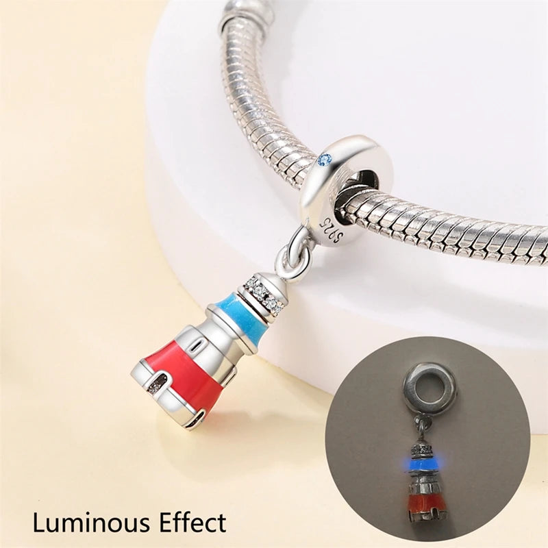 925 Sterling Silver Spots Series Charm Eiffel Tower Egypt Charms Pendant Fit MULA Original Sliver Bracelets DIY Jewelry Gifts