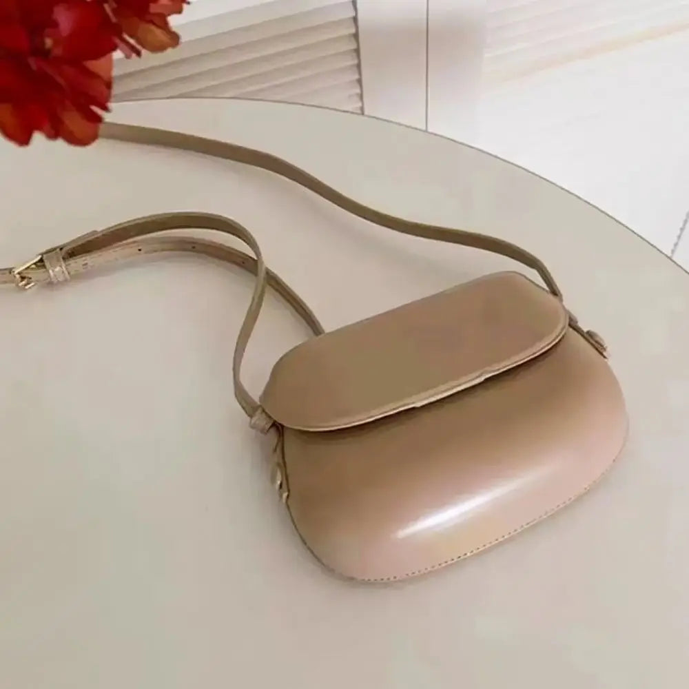 PU Leather Women Crossbody Bag Fashion Luxury Purse Sling Bags Saddle Shoulder Bag Candy Color Girl Messenger Bags