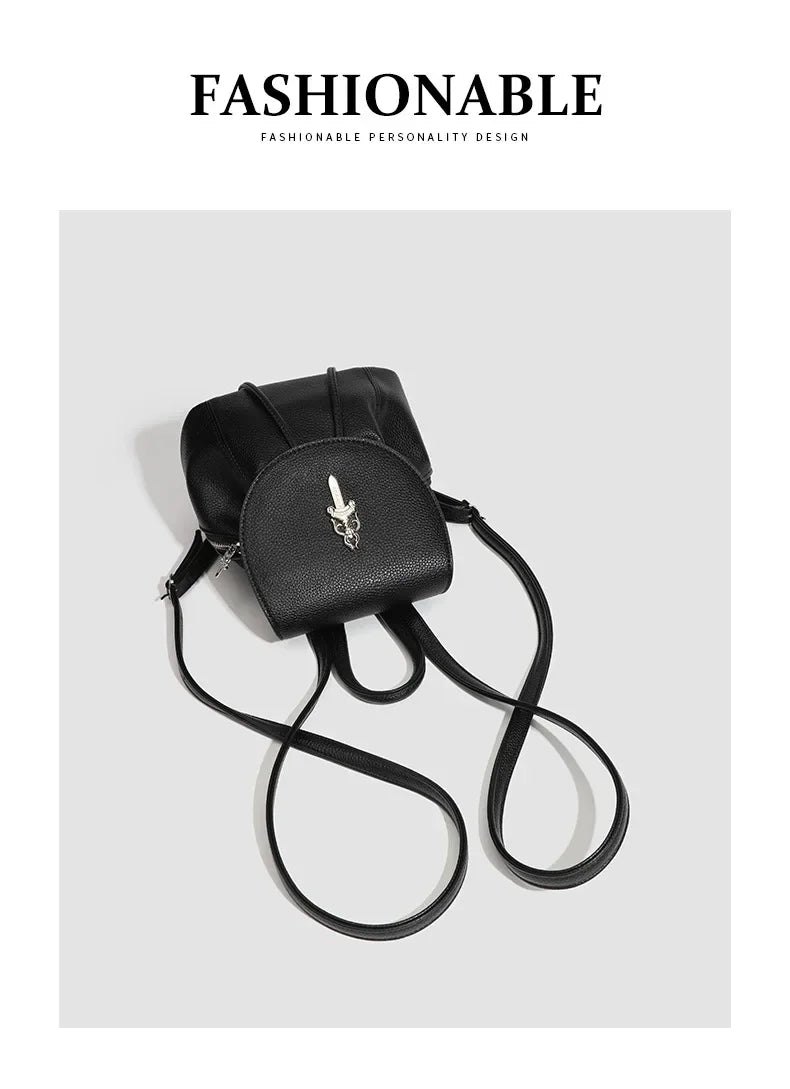 Fashionable Mini Travel Backpack for Women 2024 New Style Versatile Outdoor Bag Stylish Double Shoulder Bag Ladies Love