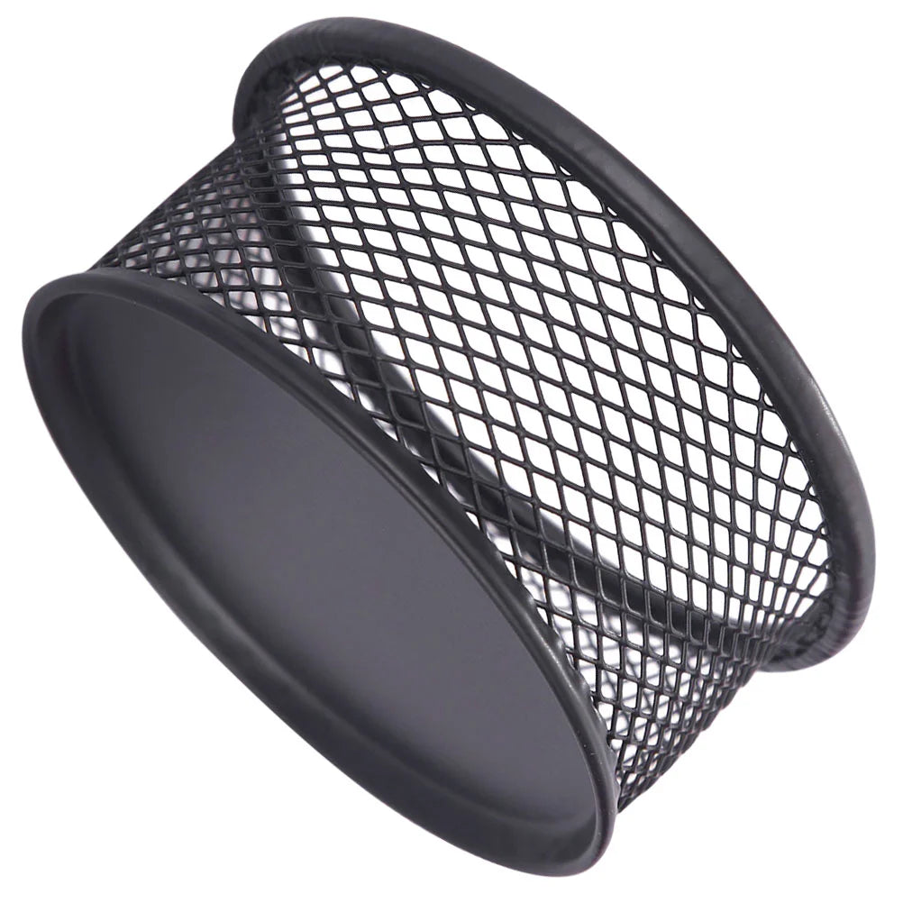 Paper Clip Holder Basket Office Supplies Binder Clips Containers for Desk Accessories Grid Desktop Mesh Holders Sundries Iron