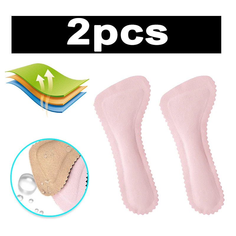 Sandales Semelles auto-adhésives Talons hauts Coussinets antidérapants pour chaussures Semelles intérieures en cuir absorbant la transpiration Coussin absorbant les chocs