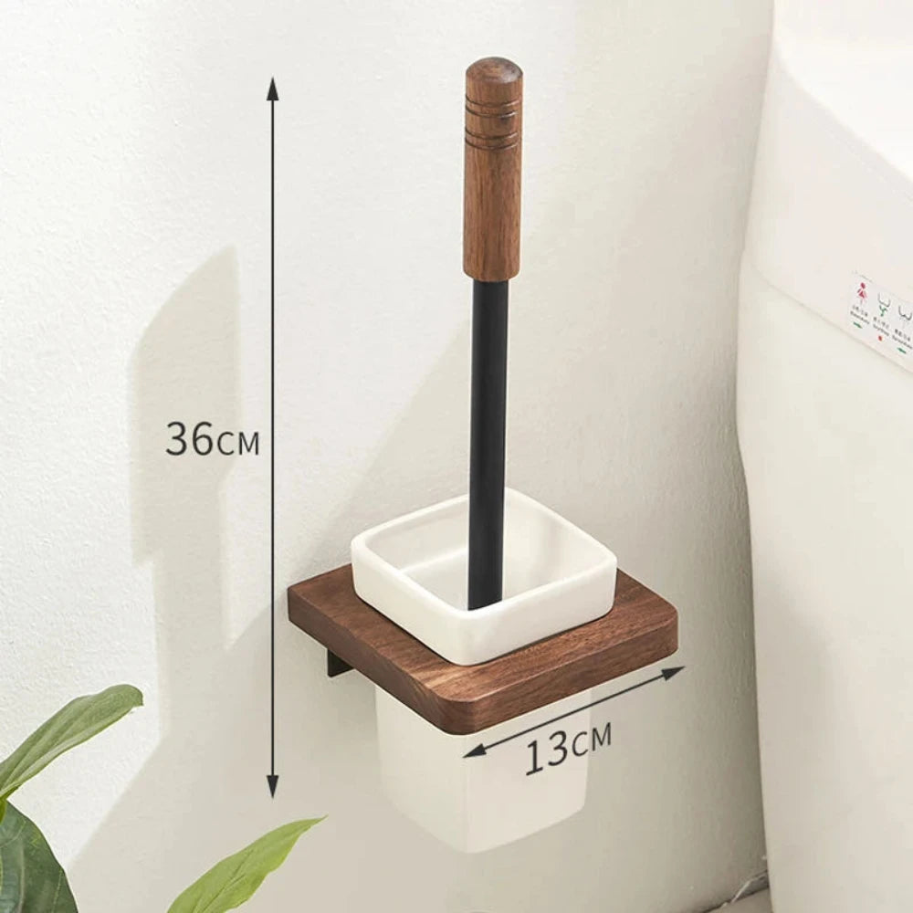 Nordic solid wood Light Luxury Towel Rack Bathroom Towel Shelf Perforated Wall Mounted Towel shelves Bathroom Accessories