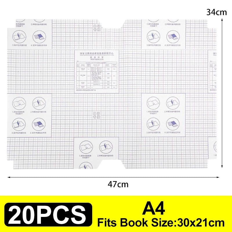 Lot de 10 à 30 protège-livres autocollants transparents et mats A4/16K/22K, imperméables, pour manuels scolaires, fournitures d'emballage
