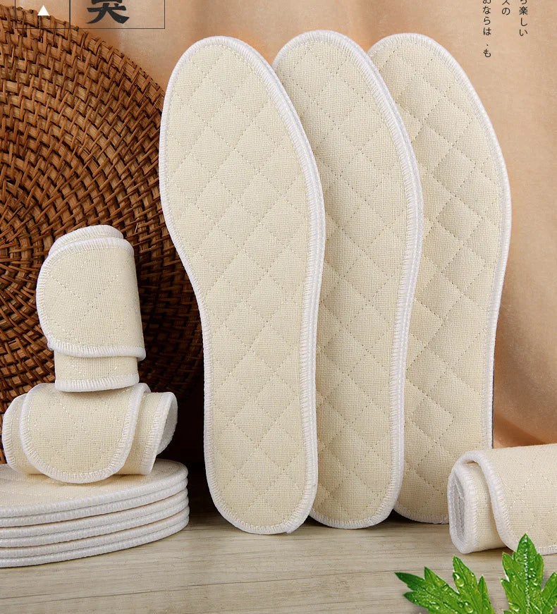 Semelles intérieures déodorantes en armoise pour hommes et femmes, coussinets de sport doux et respirants, absorbant la transpiration, coussinets de chaussures de course