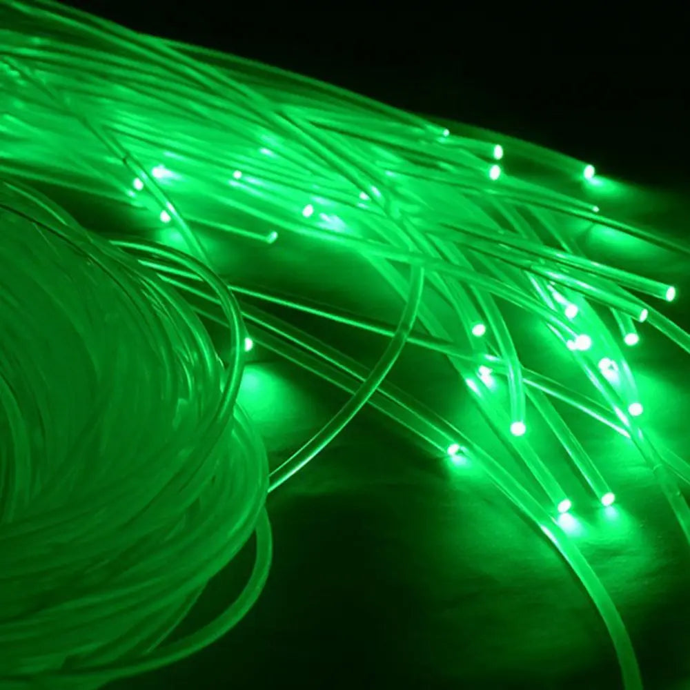 Câble à fibre optique en plastique transparent PMMA 50 m x 0,75 mm/1 mm pour éclairage LED