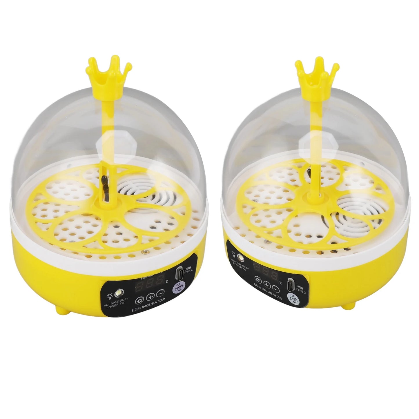 Mini incubateur d'œufs pour la maison, contrôle automatique de la température et de l'humidité, 4 œufs, chandelle, machine à couver pour volailles, poulets, canards, Pi