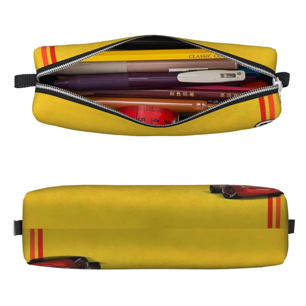 Trousses à crayons courtes personnalisées à gros visage, voitures neuves, Lightning McQueen, trousses à crayons, stylos, sacs pour enfants, fournitures scolaires, papeterie à fermeture éclair