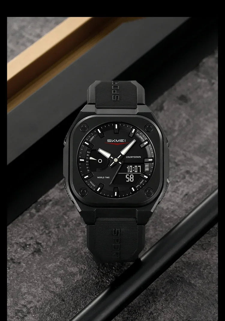 Montre SKMEI 2328 pour homme, accessoire de sport, étanche, réveil, numérique, électronique