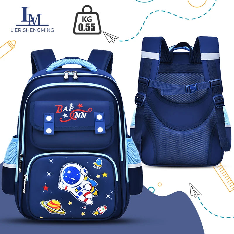 Kids Backpack for Boys Girls Astronaut Primary School Bag Ergonomic Kindergarten Children BooKbag