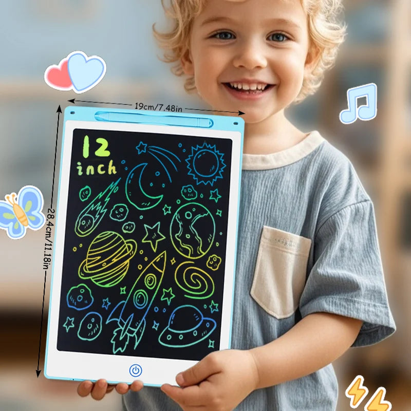 Tablette graphique LCD 8,5/10/12/16 pouces, tableau de dessin animé, jouets, cadeaux pour filles et garçons de 3 à 12 ans, bloc-notes pour enfants