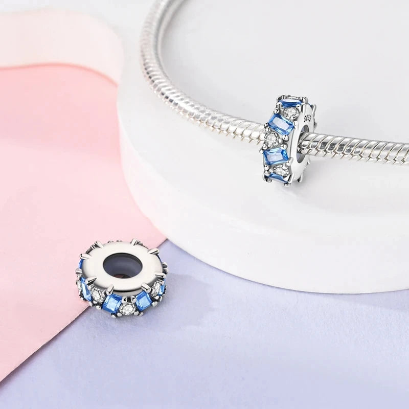 New 925 Sterling Silver Luminous Elf Blue Purple Butterfly Moon Life Tree Charms Beads Fit Pandach Original Bracelet DIY Jewelry