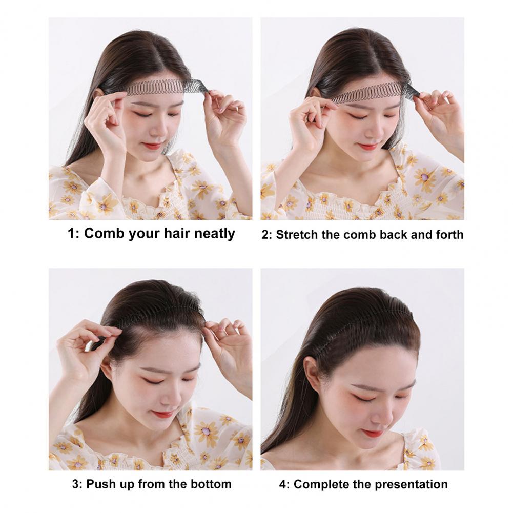 Bandeau de fixation pour cheveux cassés, bandeau flexible, antidérapant, pour franges, pour femmes, coiffure légère pour cheveux courts