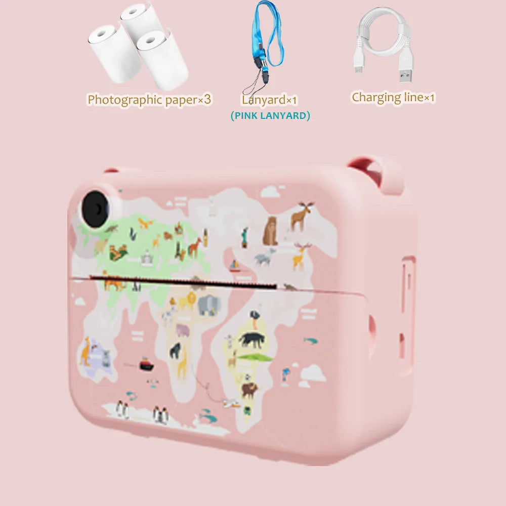 Kids Camera Instant Print Christmas Birthday Gifts for 3-12 Year Old Boys Girls Toys for Kids Age 3-10 with 3 Rolls Print Paper