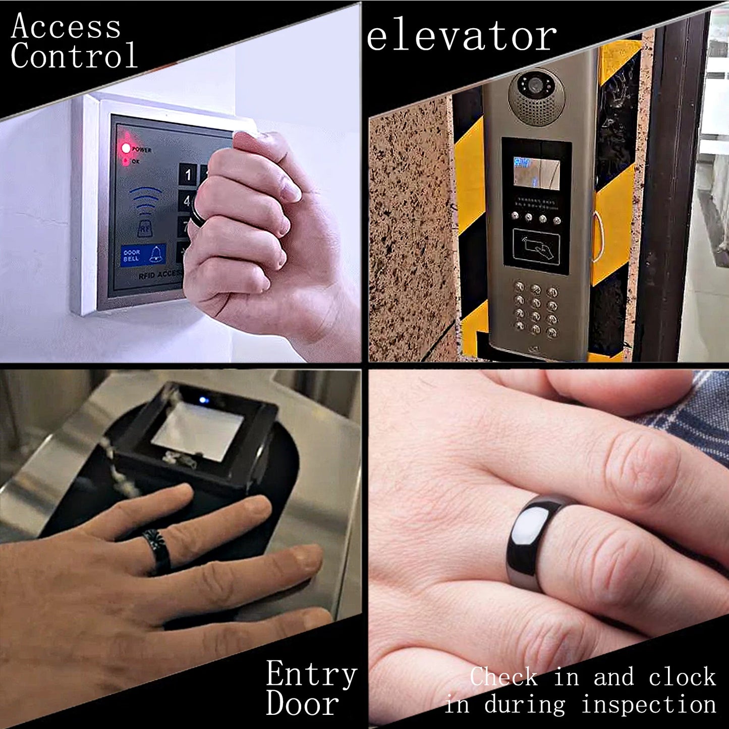 CUID/GEN2 Rewritable 13.56mHz Changeable UID Ceramic Smart Ring for Clone Mifare 1K S50 or FM1109 Keycard