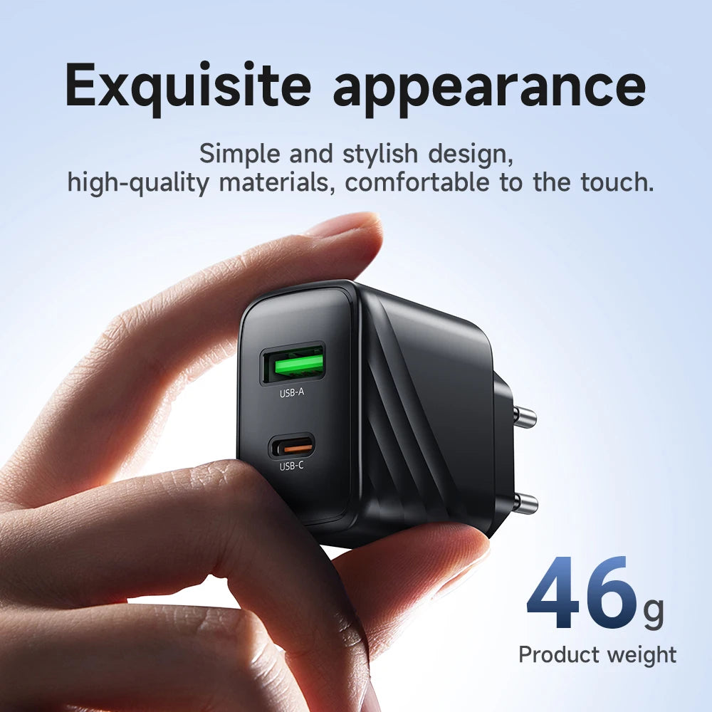 HOCO CS25A 20W USB Type C Charger PD Fast Charge Phone QC 3.0 Quick Chargers For iPhone 15 14 13 12 Pro Max Mini iPad Charging