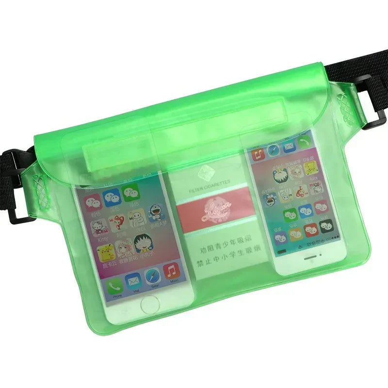 Sac de natation étanche, sac banane pour plongée, ski, téléphone, sac à bandoulière sec pour plage, bateau, sport