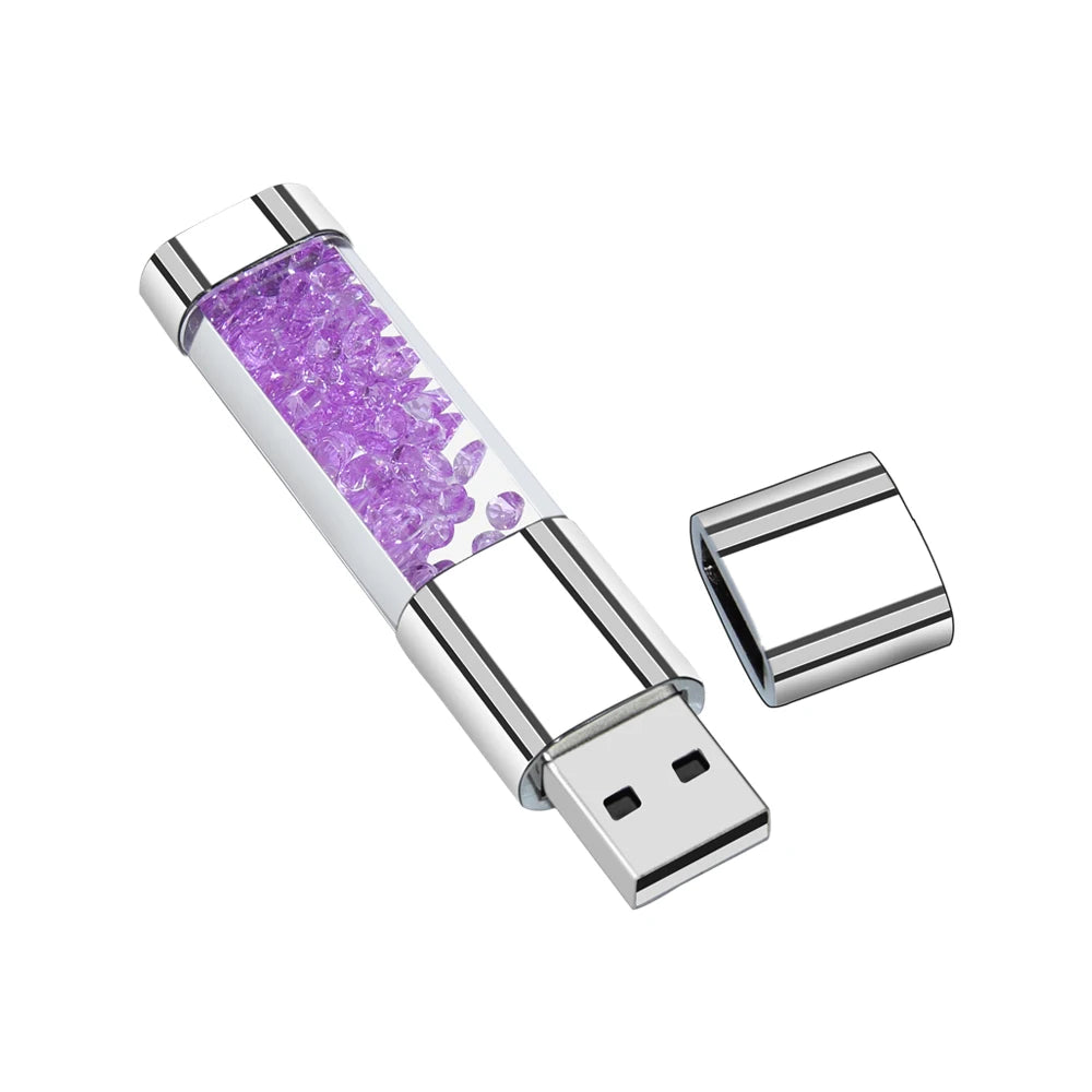Crystal Diamond Usb Flash Drive 2.0 4GB 8GB 16GB 32GB 64GB 128GB Pendrive Stick Usb disk Memoria Stick Exquisite gift