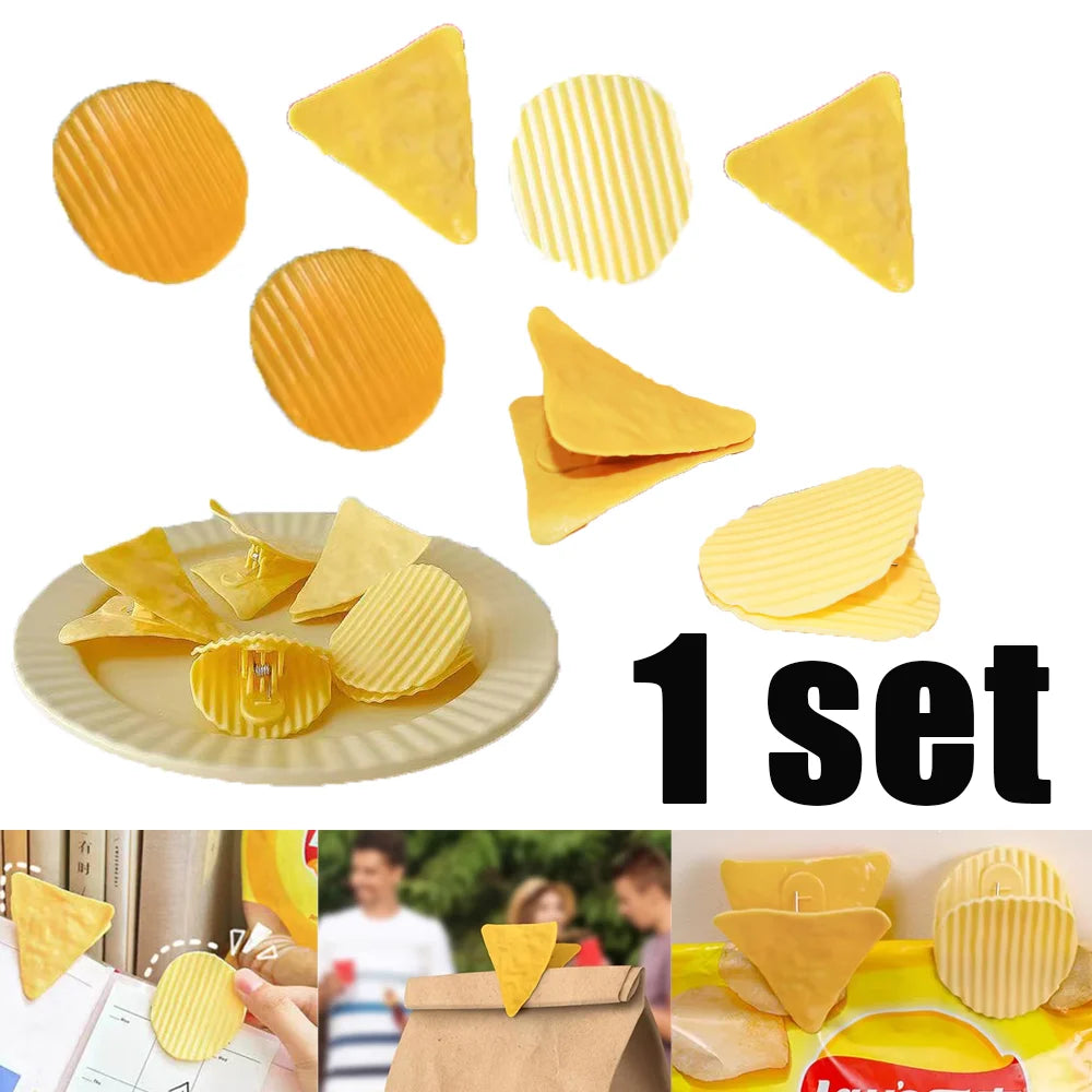 1 ensemble de pinces à pommes de terre créatives, pinces pour sacs alimentaires, polyvalentes, pour conserver la fraîcheur, sacs à collations scellés, accessoires de cuisine
