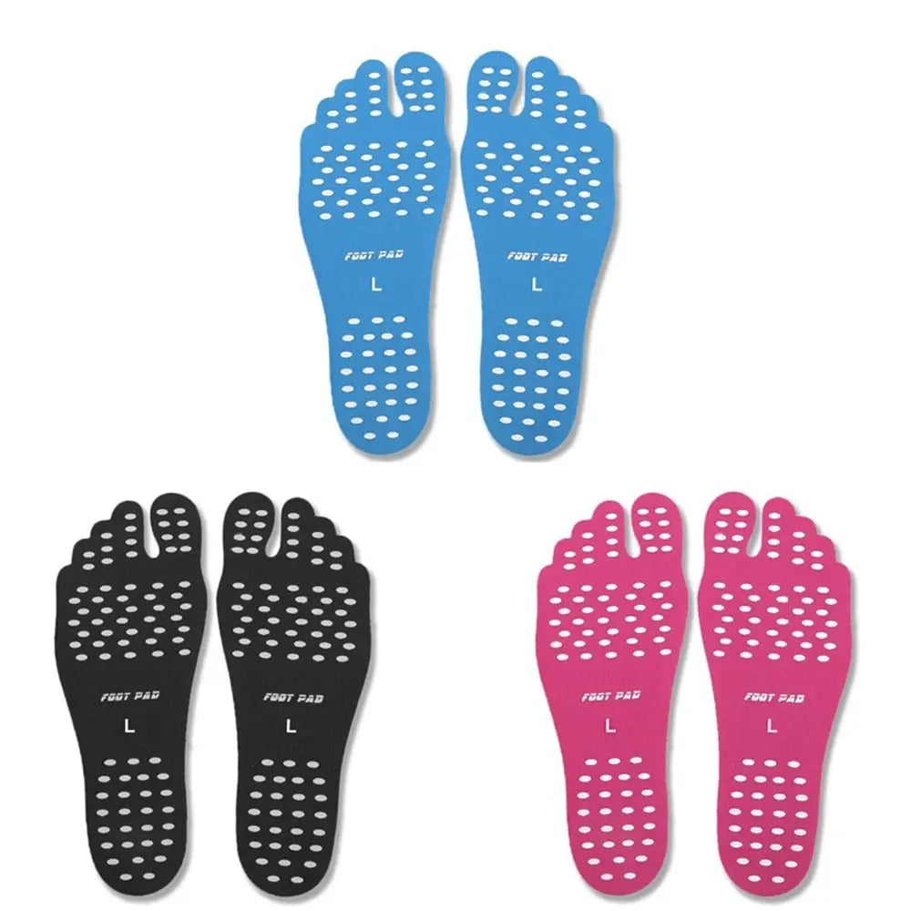 Semelles adhésives antidérapantes en gel de silice pour chaussures de plage, coussinets antidérapants, autocollants pour pieds nus, bord de mer