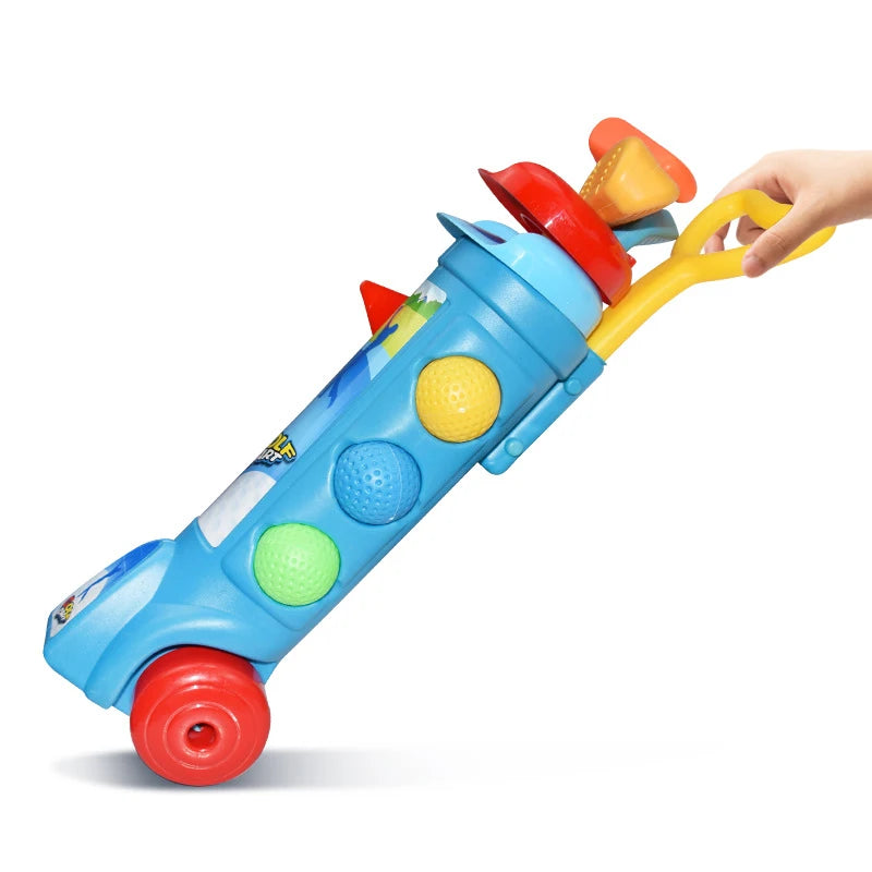 Ensemble de clubs de golf pour enfants, jouets de sport d'intérieur et d'extérieur rétractables, jeux de golf pour parents et enfants, jouets interactifs d'extérieur