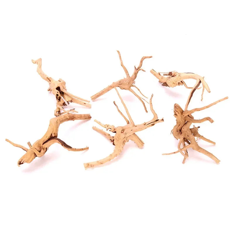 Natural Tree Trunk Aquarium Decoration Fish Tank Ornament Driftwood Cuckoo Roots Micro Landscape for Reptiles and Aquatic Decor