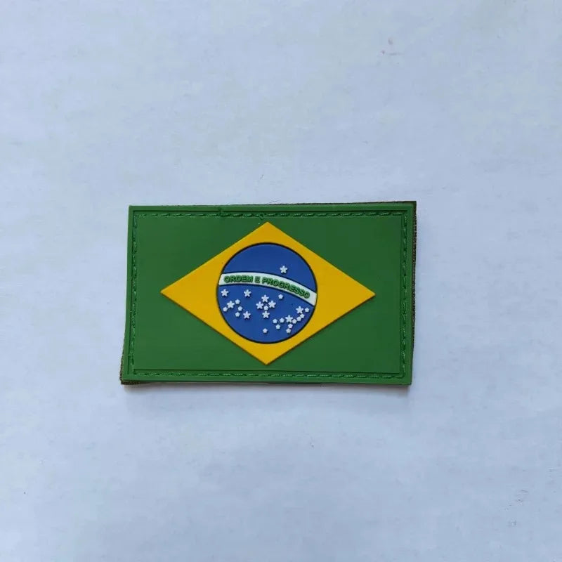 【We offer Customization】BR/CN/USA/MX/RU Removable Flag Sticker Patch Ornament on Tactical Backpack